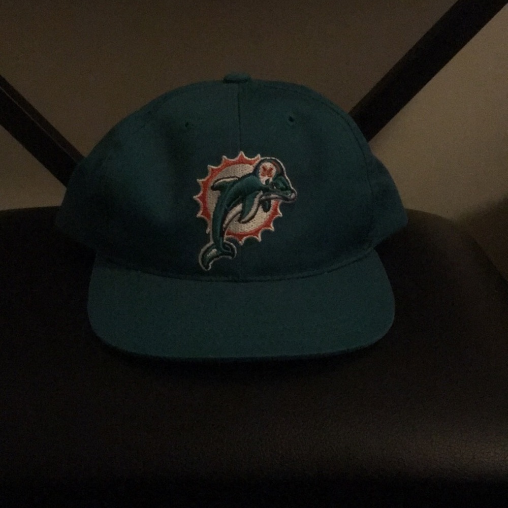Miami dolphins hat.